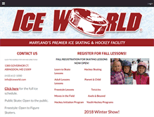 Tablet Screenshot of iceworld.com